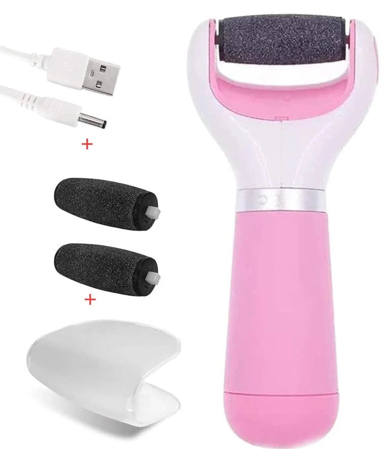 Electric Foot Callus Remover - Pedicure Tool for Dry, Cracked Heels and Feet Care, Wet/Dry Callus Shaver and File, Foot Spa Pedicure for Heel Callus Removal