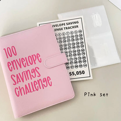 100 Envelope Savings Challenge Book Set with Binder