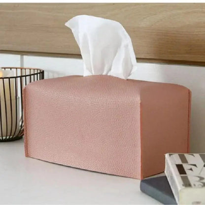 Leather Tissue Box Case