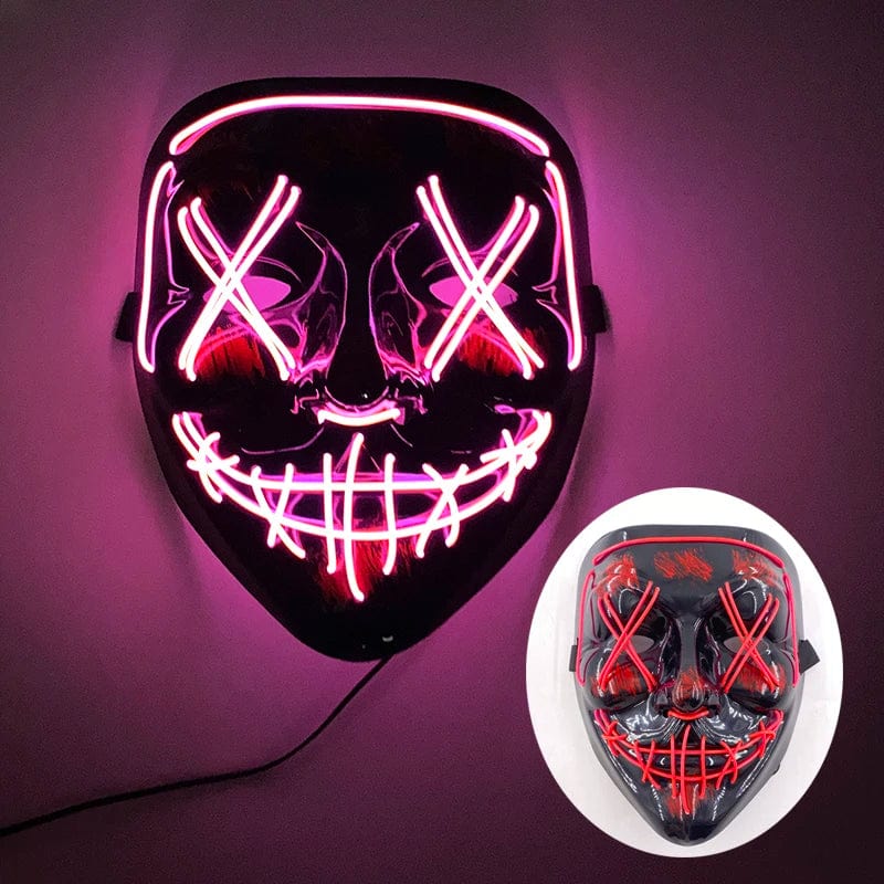 SearchFindOrder Orange LED Light-Up Halloween Mask