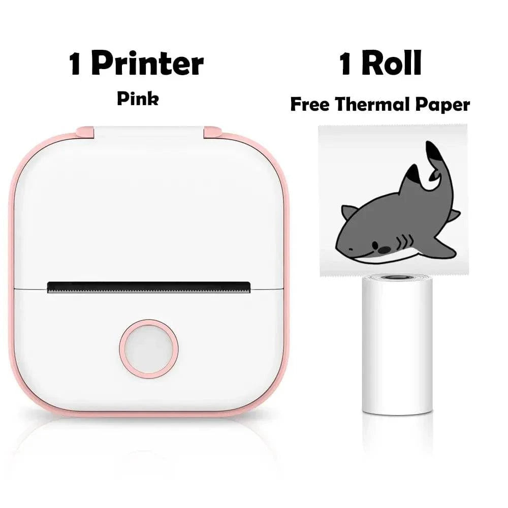 SearchFindOrder White C Portable Mini Wireless Thermal Pocket Printer