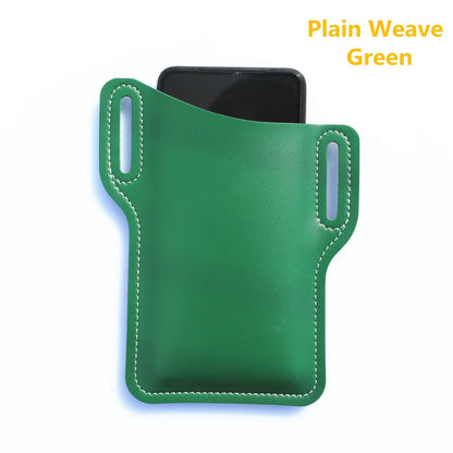 SearchFindOrder Plain Weave Coffee Portable Multifunctional Belt Cellphone Holster