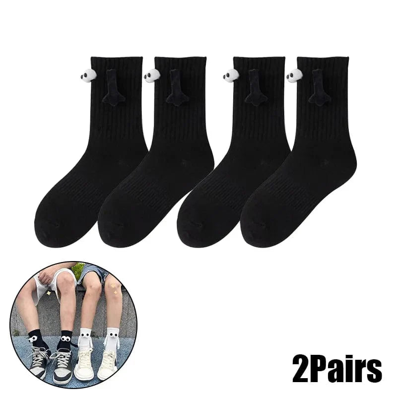 Magnetic Holding Hands Socks, Funny Socks Gifts For Boyfriend, Couple, Best Friends