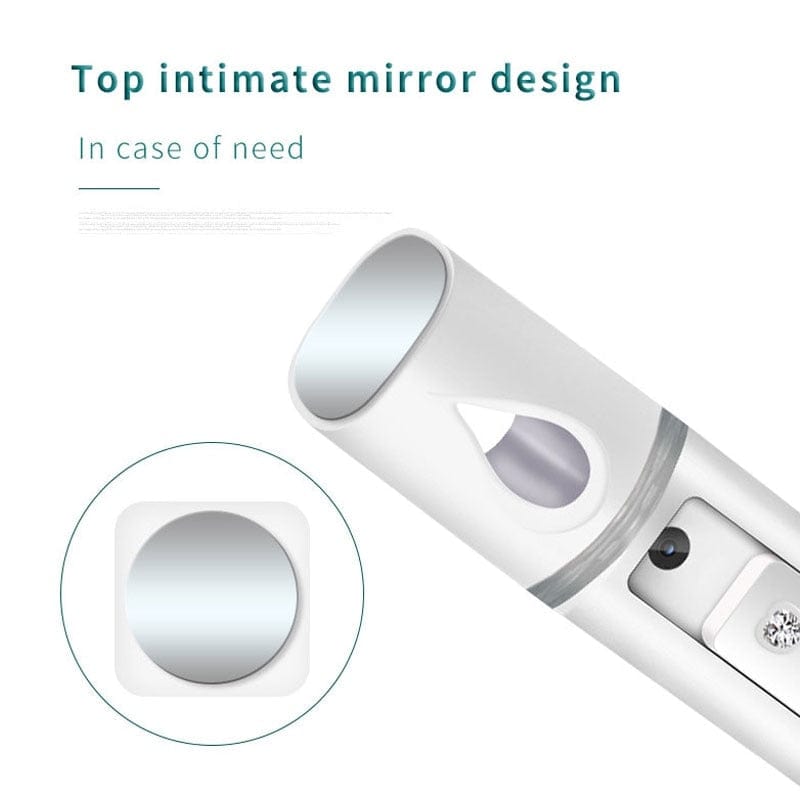 Portable Nano Facial Mister, Mini Facial Steamer Atomization Eyelash Extensions with Mirror