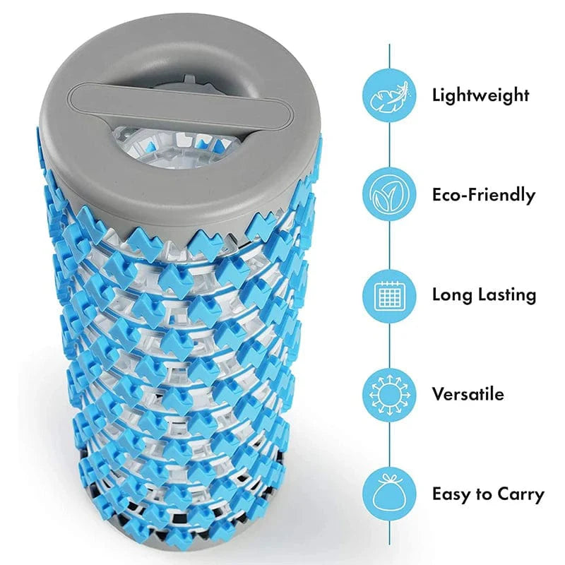 SearchFindOrder Blue Portable Adjustable Yoga Foam Roller