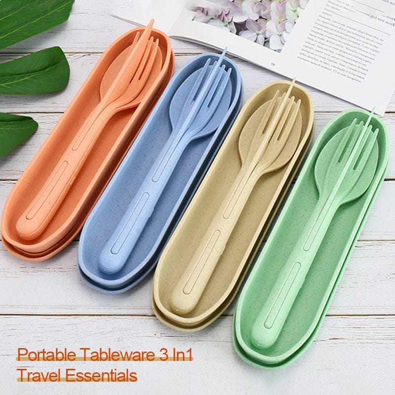 Portable All-in-One Travel Cutlery Set