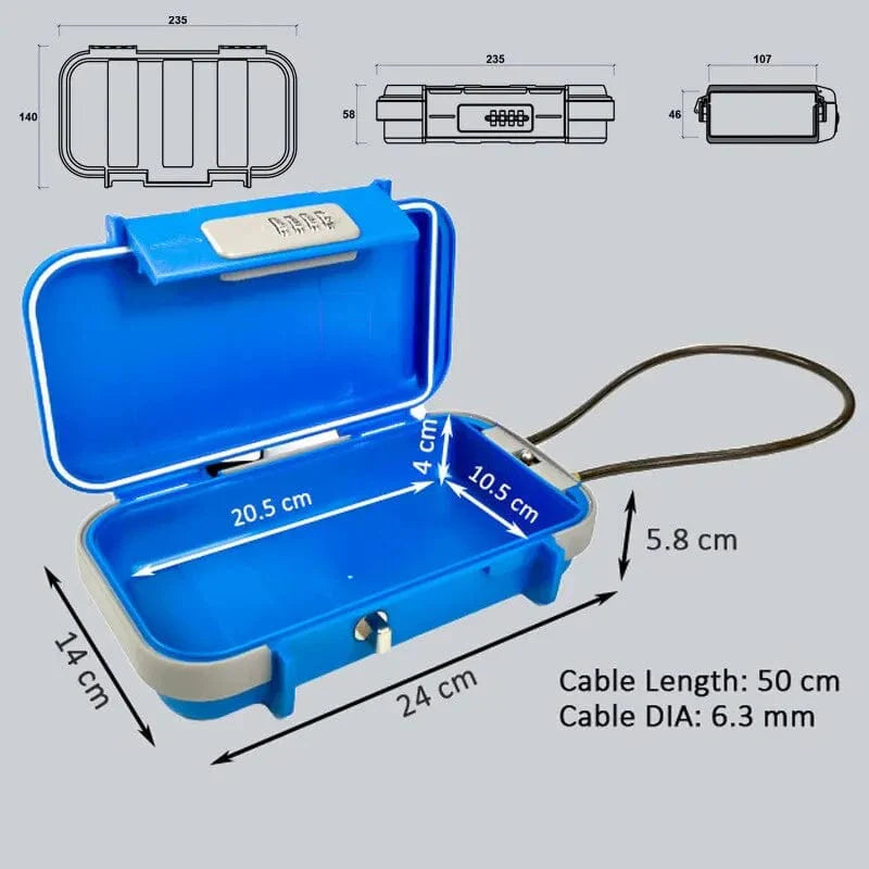 Portable Beach Safe Lock Box