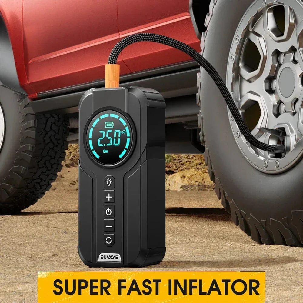 Portable Car Jump Starter with Air Compressor, Jump Starter Battery Pack, 12V Battery Starter with Digital Display Tire Inflator, Battery Booster with Built-in LED Emergency Light - Smart Shop (Online Store for wise shoppers) 