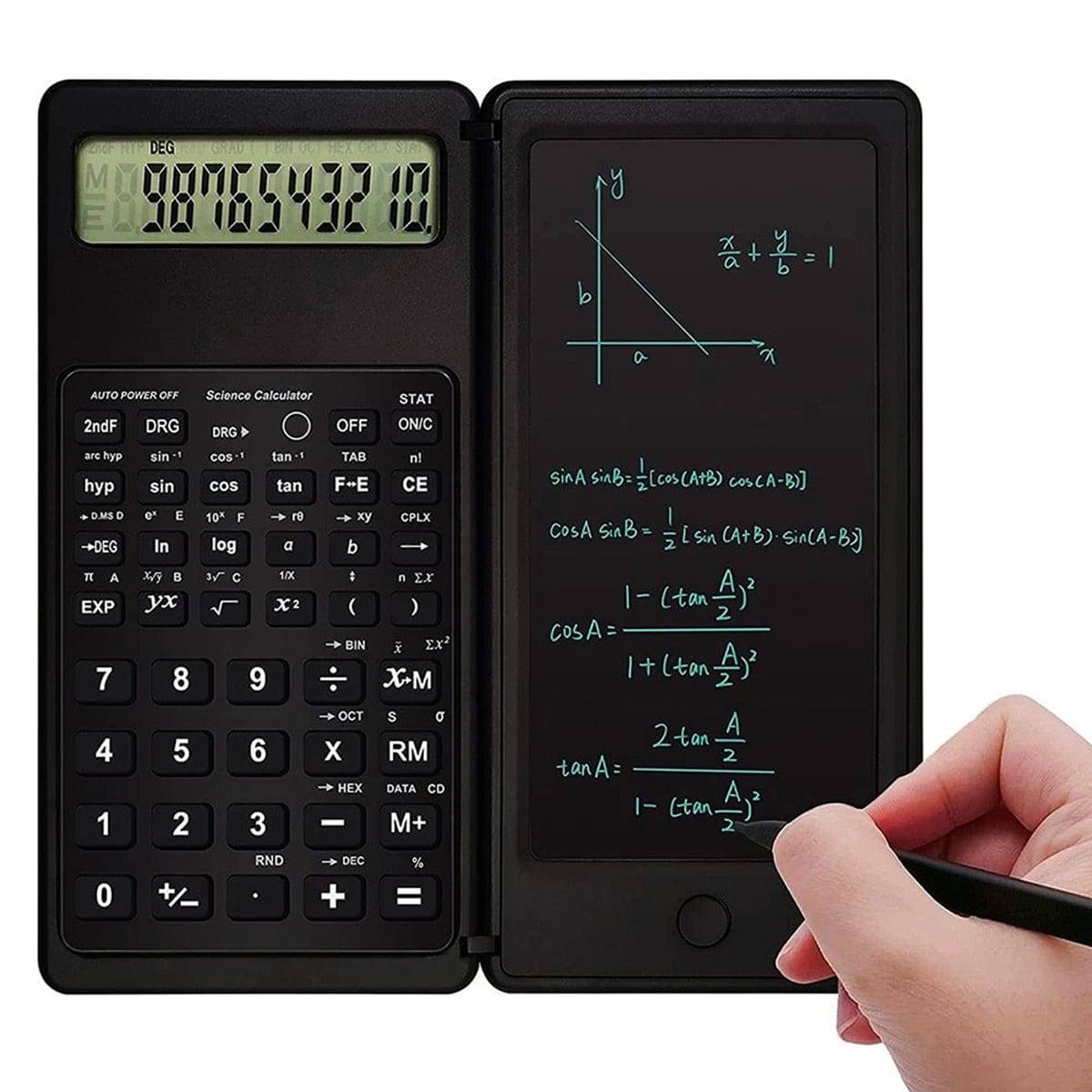 SearchFindOrder Portable Folding Calculator with LCD Screen and Stylus Pen