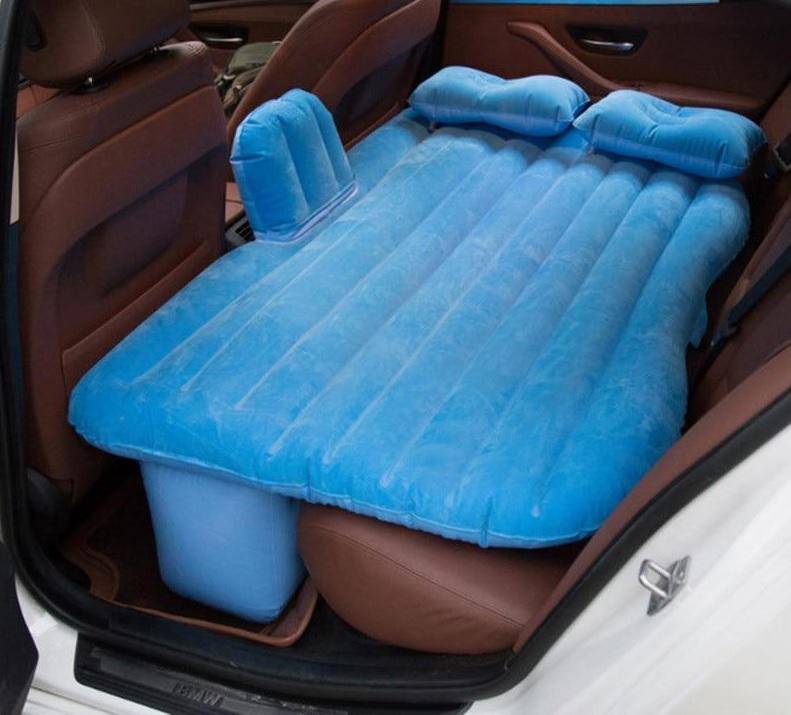 SearchFindOrder Black Portable Inflatable Car Back Seat Sleeping Mattress & Camping Air Bed