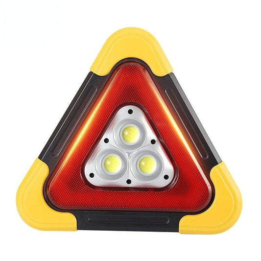 SearchFindOrder Portable LED 3-in-1 Car Emergency Safety Triangle Warning Light (USB Rechargeable + Solar)