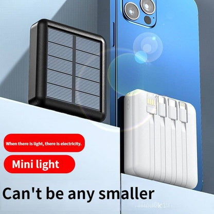 Portable Mini 4-in-1 Solar Charging Power Bank - Smart Shop (Online Store for wise shoppers) 