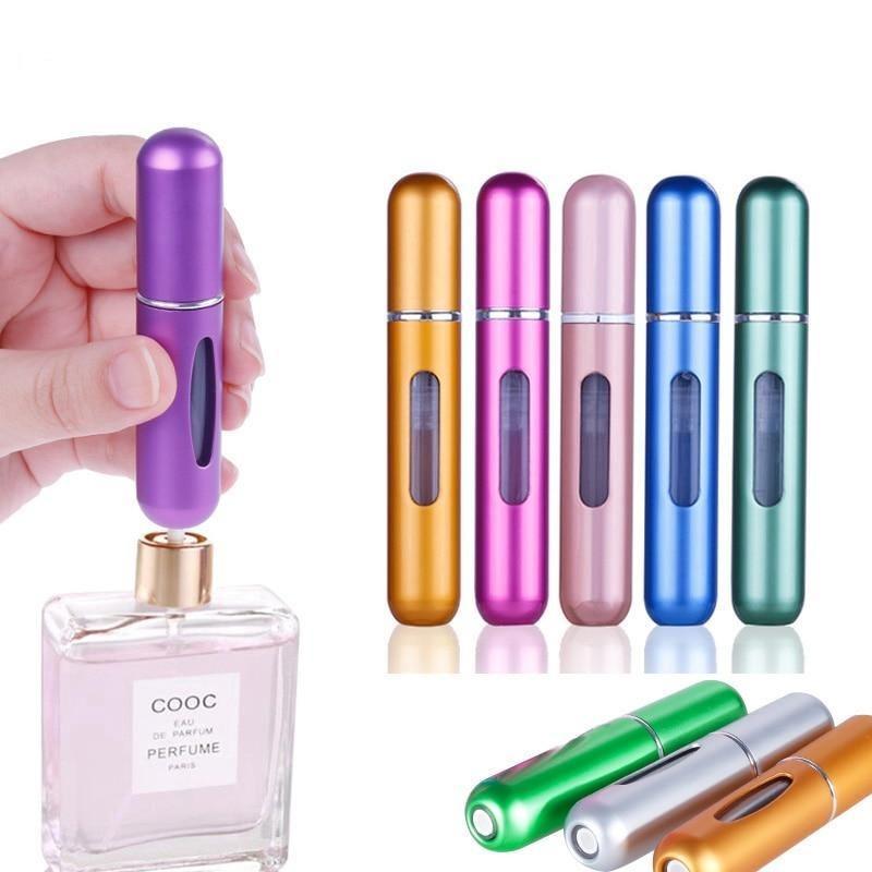 SearchFindOrder Matte Blue / 5ML Portable Mini Refillable Perfume Bottle With Spray Scent Pump