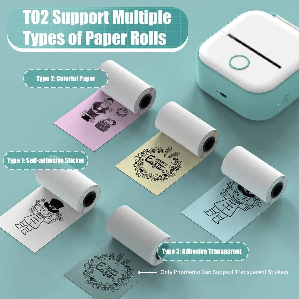 SearchFindOrder Pink C Portable Mini Wireless Thermal Pocket Printer