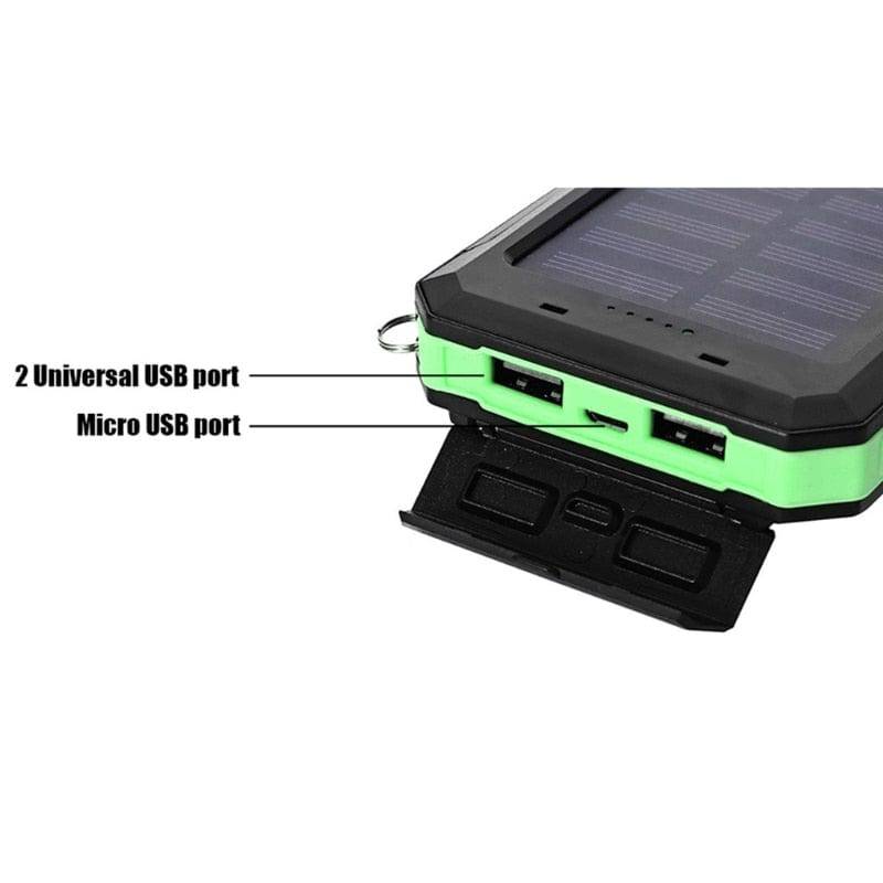 Portable Outdoor Solar Powered Waterproof Charger with LED Light and 20,000mAh Power Bank - Smart Shop (Online Store for wise shoppers) 