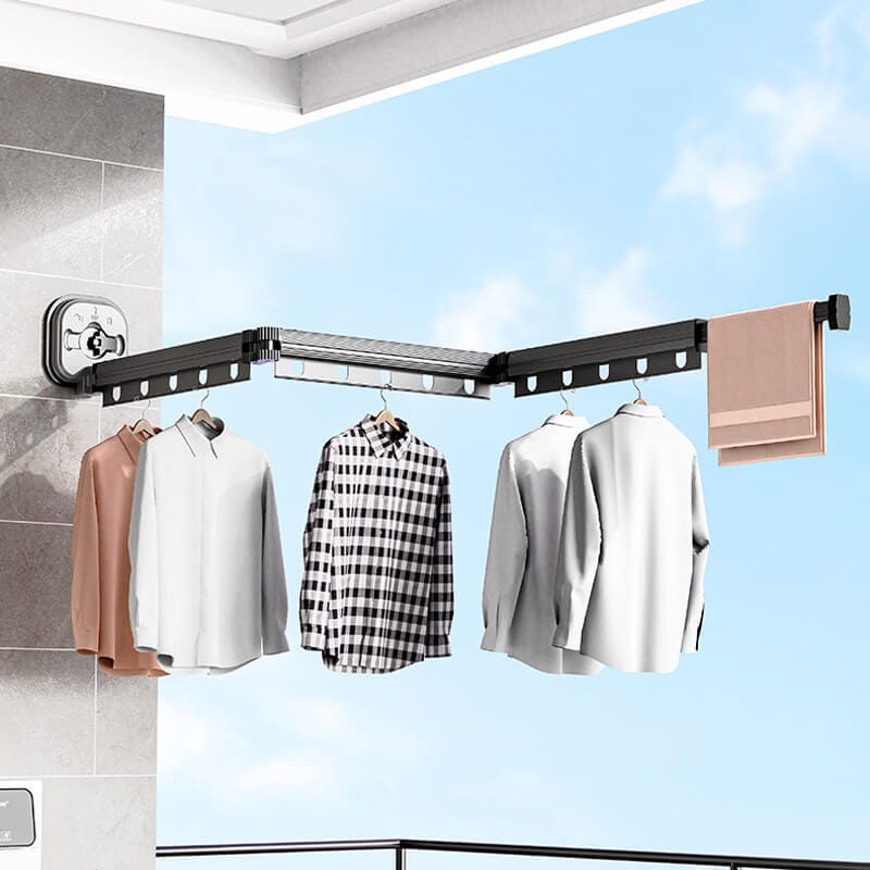 SearchFindOrder Foldable 1 Time34cm Portable Suction Wall Mount Folding Clothes Drying Rack