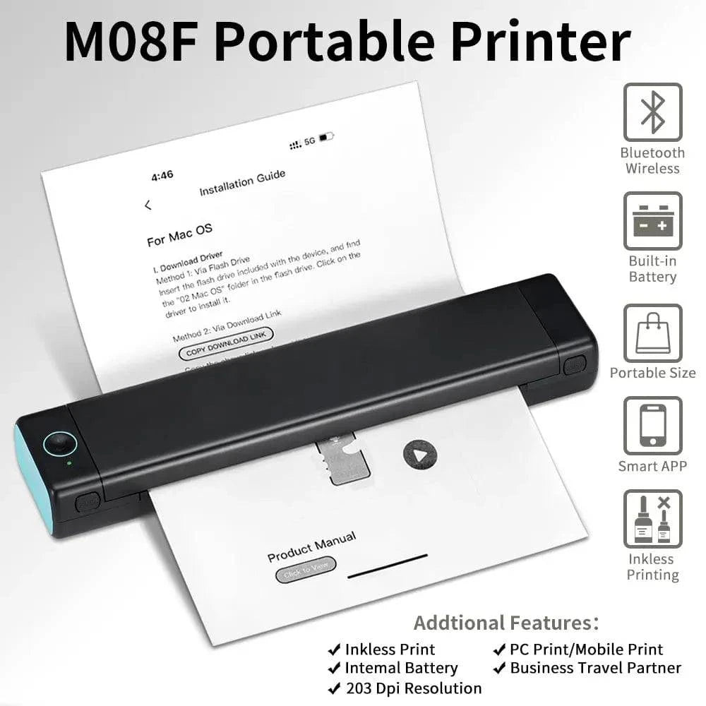 Portable Thermal Inkless Printer - Smart Shop (Online Store for wise shoppers) 