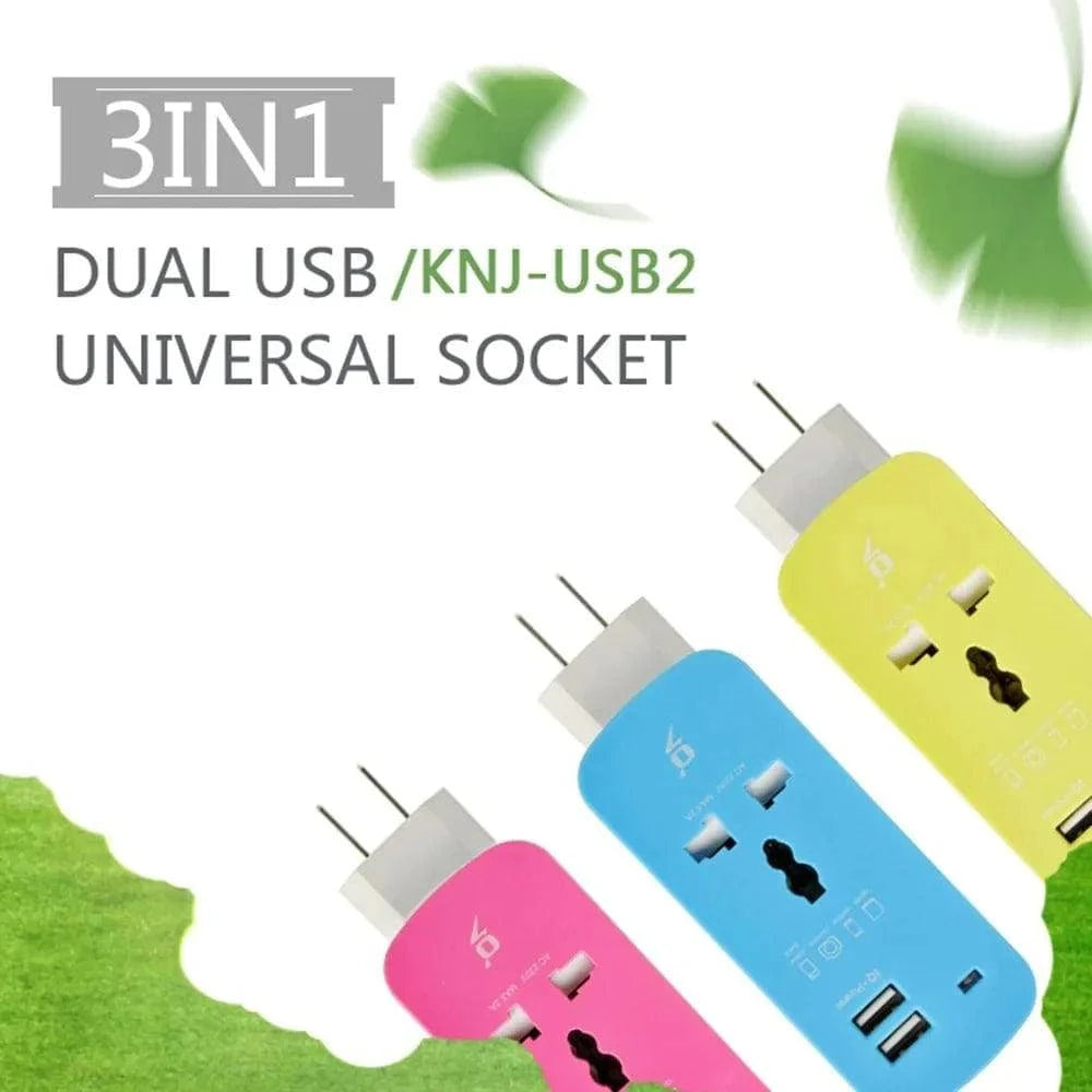 Portable Universal Sockets with USB Charger Outlet US/EU/UK - Smart Shop (Online Store for wise shoppers) 