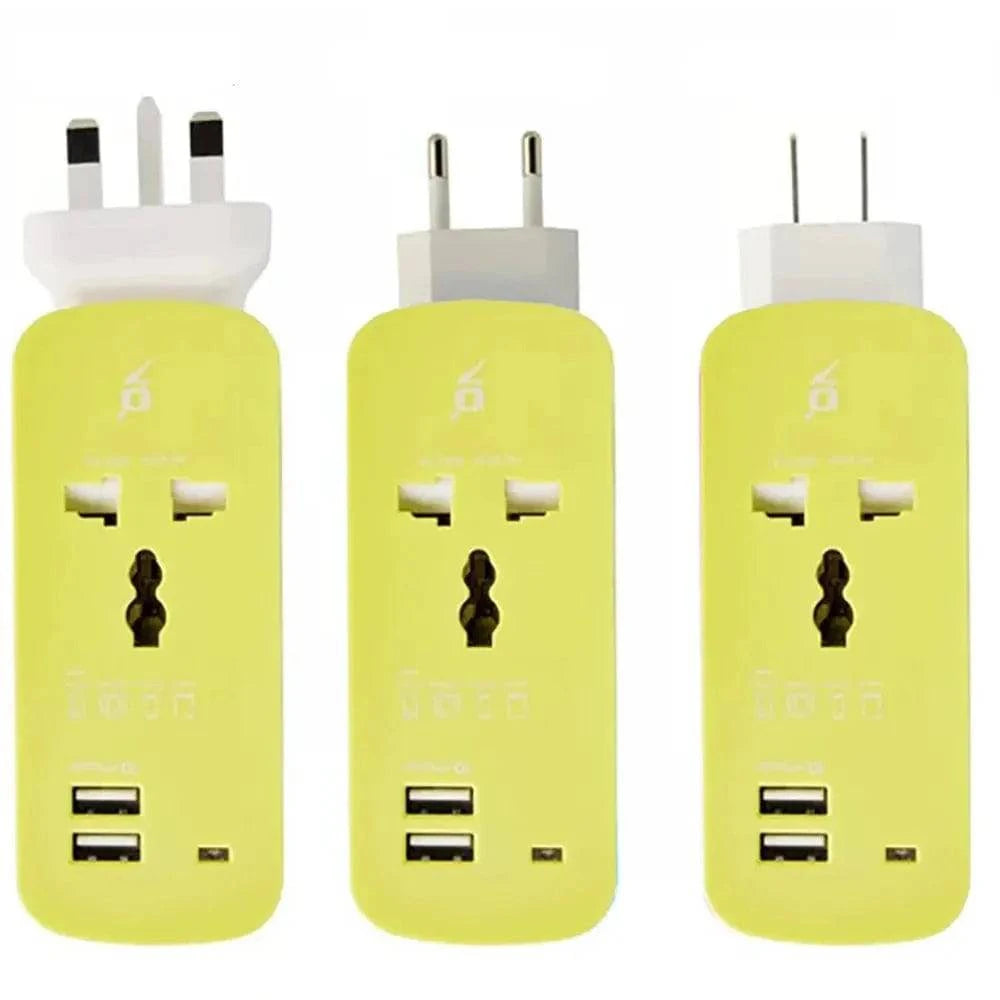 SearchFindOrder US PLUG Portable Universal Sockets with USB Charger Outlet US/EU/UK