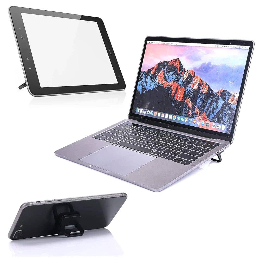 Portable Zinc Alloy Laptop Elevation Stand, Mini Self-Adhesive Invisible Computer Keyboard Feet for Desk, Compatible with MacBook - Smart Shop (Online Store for wise shoppers) 