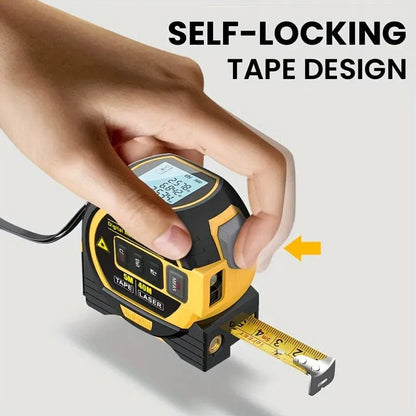 SearchFindOrder 40m Precision 3-in-1 Laser Tape Measure