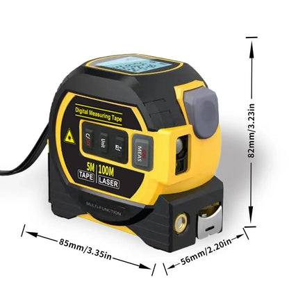 SearchFindOrder 40m Precision 3-in-1 Laser Tape Measure