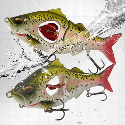 SearchFindOrder -P1 Propeller Glider Sinking Swimbait Fishing Lures - Metal Belly Blade Jerkbait Pesca