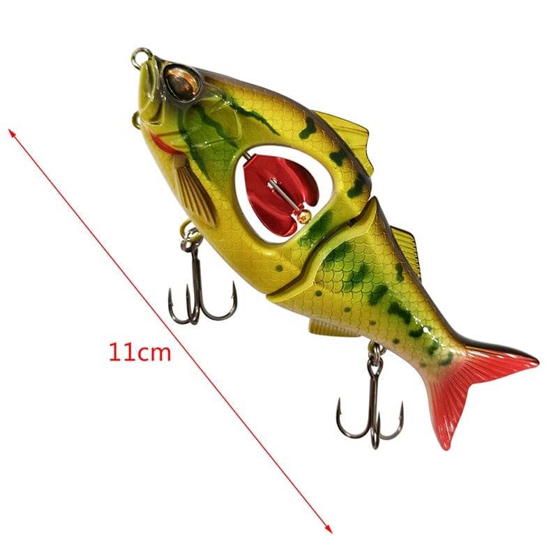 Propeller Glider Slow-Sinking Fishing Lures for Bass Trout Lifelike Swimbaits