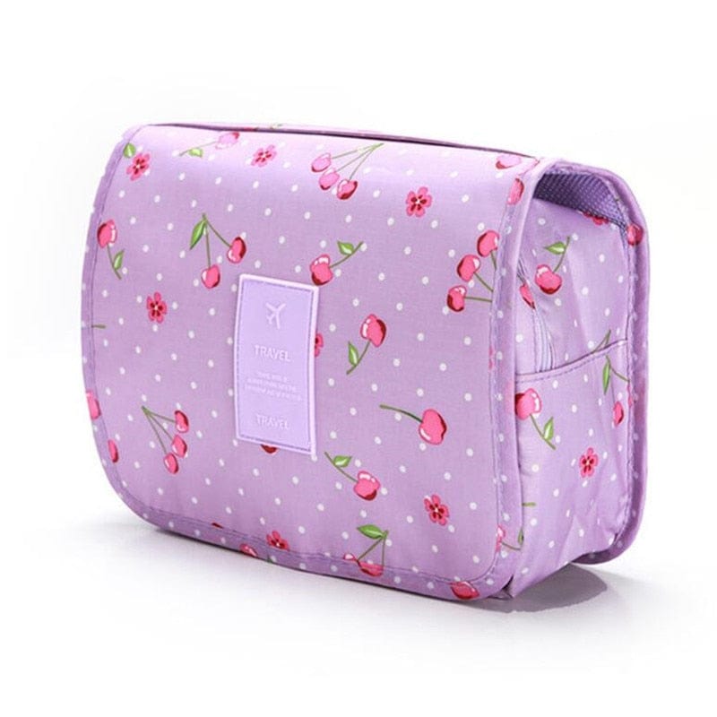 SearchFindOrder Pink pony / China Waterproof Travel Cosmetic Toiletries Bag with Hook