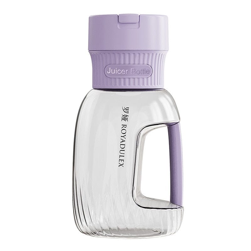 SearchFindOrder Purple Portable 1000ml Electric Juicer with Large Capacity for Fruit Juice and Smoothies