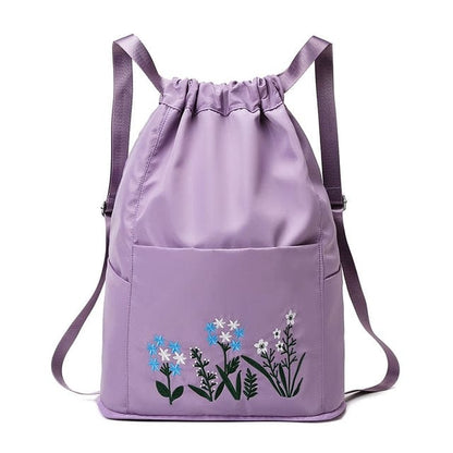 SearchFindOrder Purple Waterproof Folding Large Travel Backpack