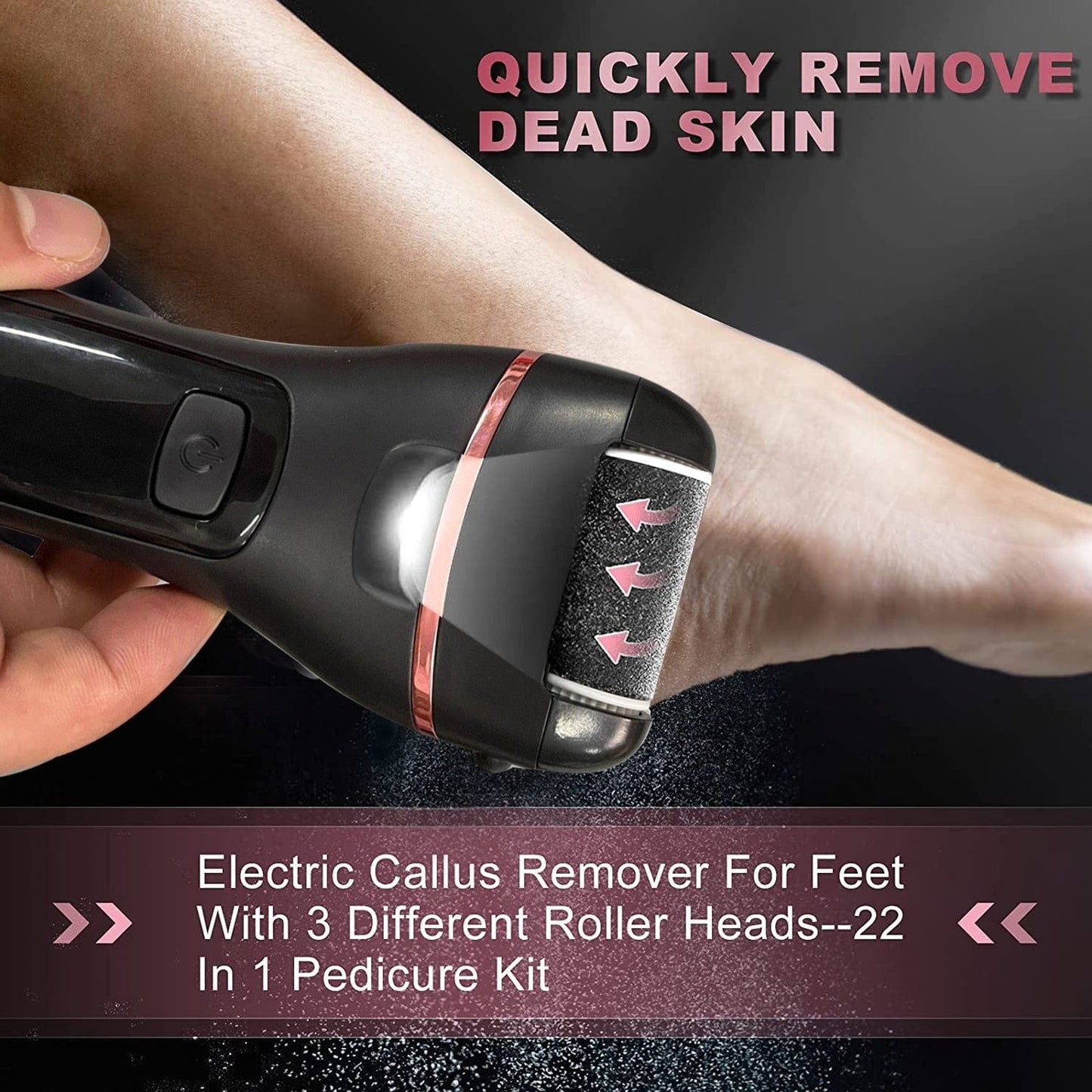 Rechargeable Electric Foot File Callus Remover Kit