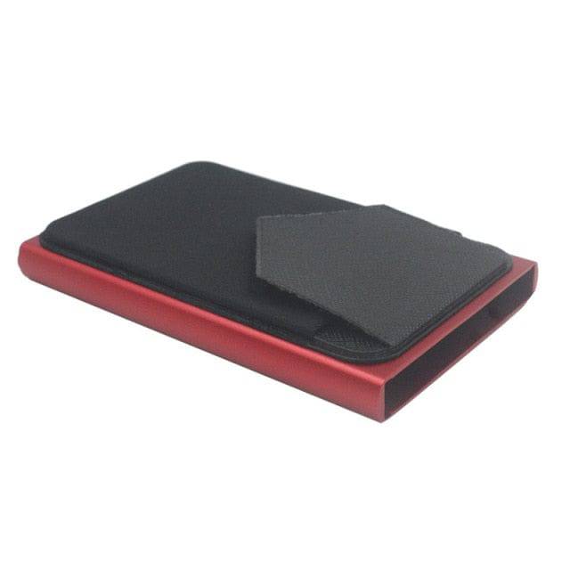 SearchFindOrder Black Pop-out RFID Card Holder Slim Aluminum Wallet