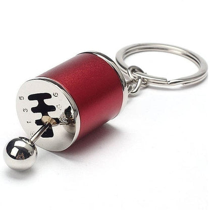 SearchFindOrder Golden Six-Speed Manual Shift Keychain