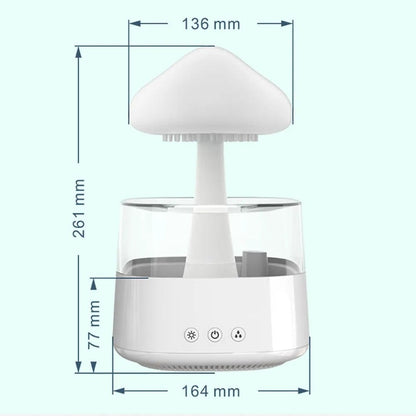 SearchFindOrder White Relax Electric Mushroom Rain Air Humidifier Aroma Diffuser Colorful Night Lights