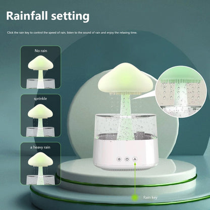 SearchFindOrder No remote control 1 Relax Electric Mushroom Rain Air Humidifier Aroma Diffuser Colorful Night Lights