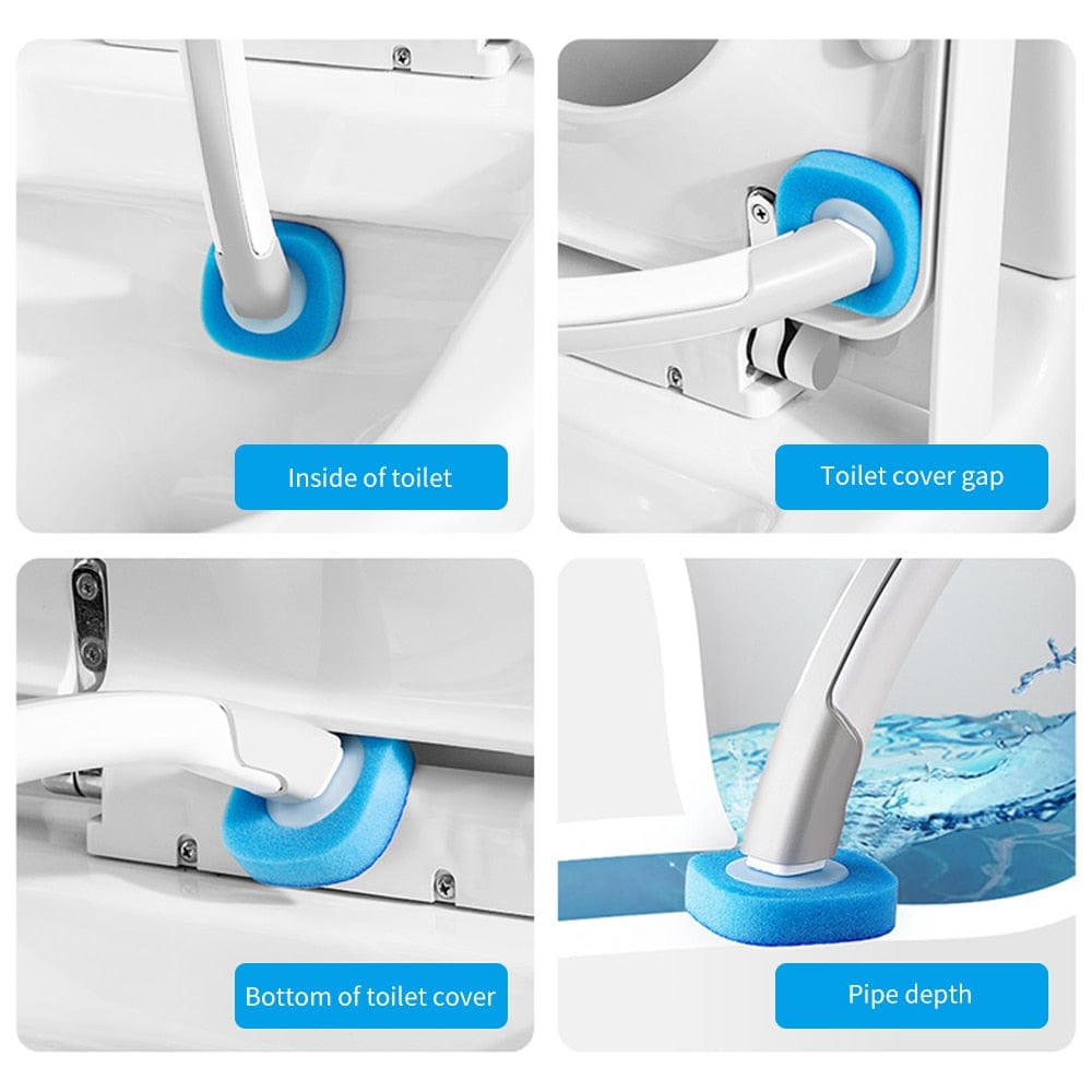 Disposable Toilet Brush Wall-mounted Holder Cleaner Set