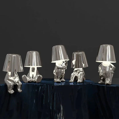 SearchFindOrder Thinker lamps 04 Resin LED Table Lamp Cartoon Thinker Design