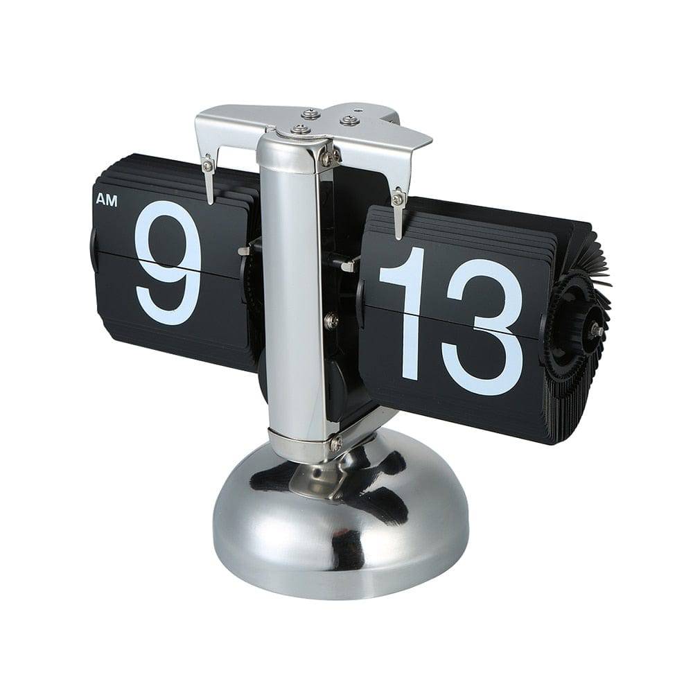 Retro Flip Stainless Steel Quartz Clock - Smart Shop (Online Store for wise shoppers) 