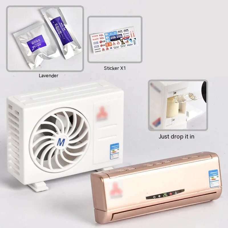 Solar-Powered Aroma Enhancer & Decorative Mini Air Conditioner