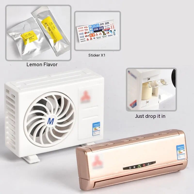 Solar-Powered Aroma Enhancer & Decorative Mini Air Conditioner