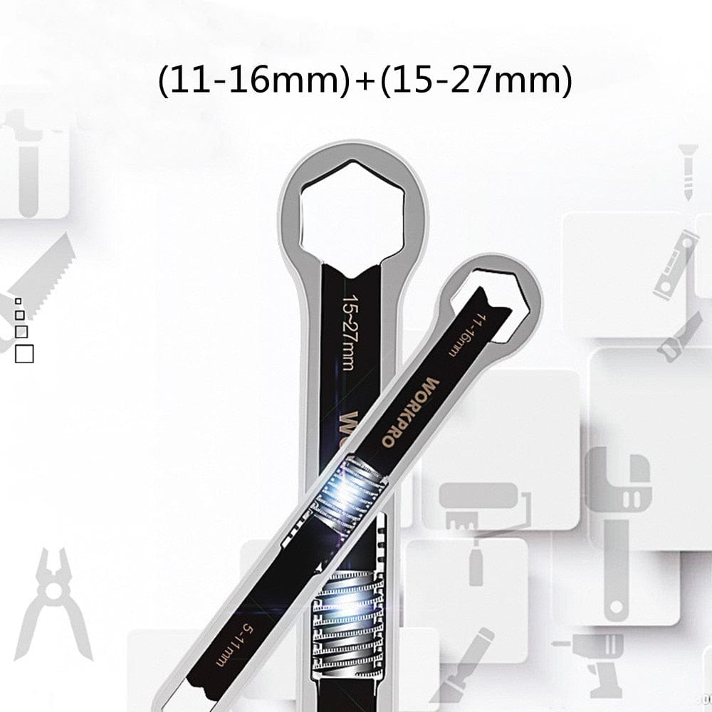 Adjustable Double-Head Torx and Hex Wrench