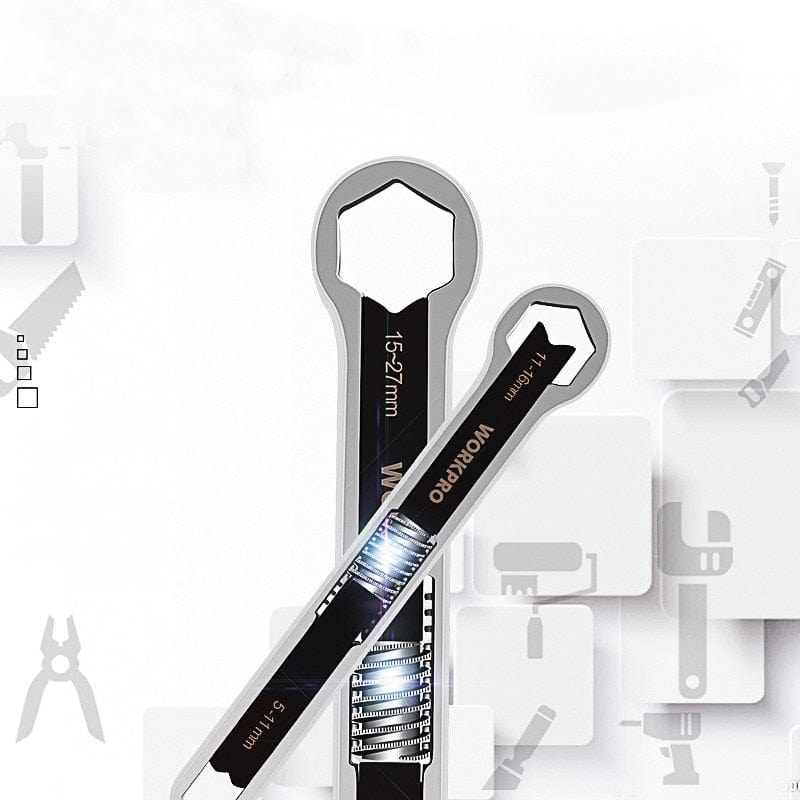 Adjustable Double-Head Torx and Hex Wrench