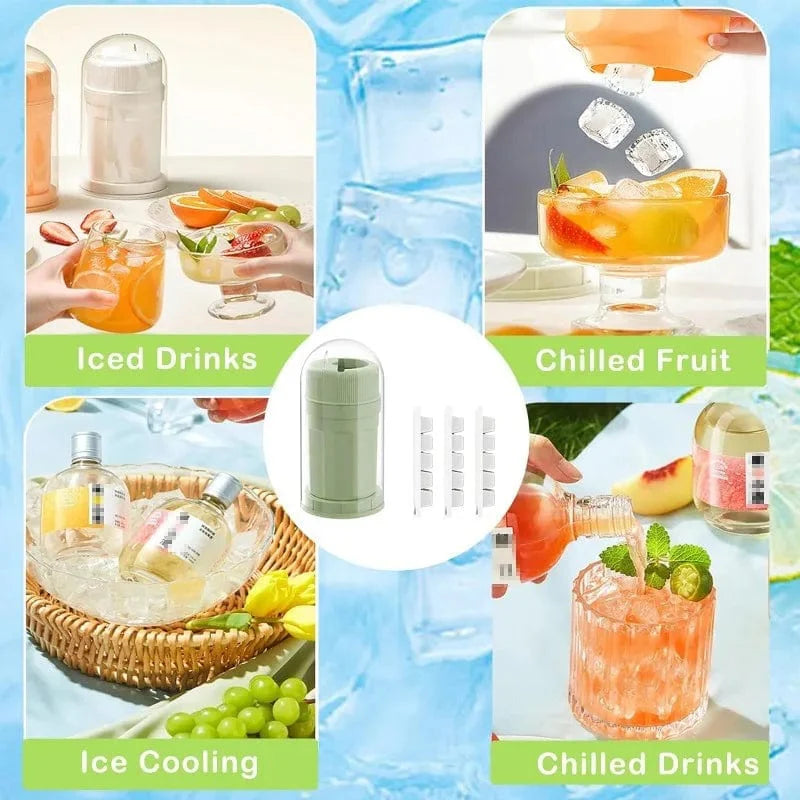 SearchFindOrder Orange-without lid Rotating Ice Cube Maker