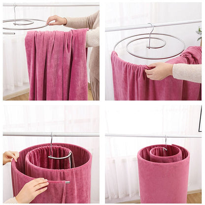 Stainless-Steel Space-Saving Spiral Hanger