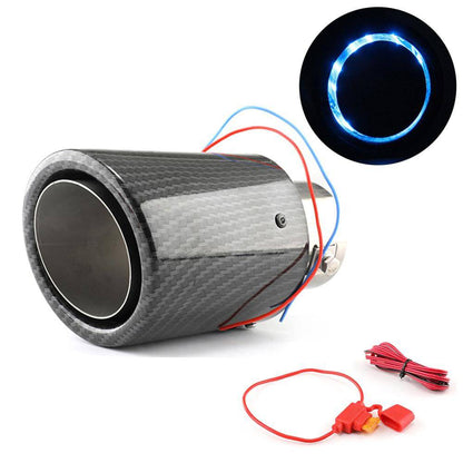 Carbon Fiber LED Car Exhaust Muffler Pipe Tip - Smart Shop (Online Store for wise shoppers) 