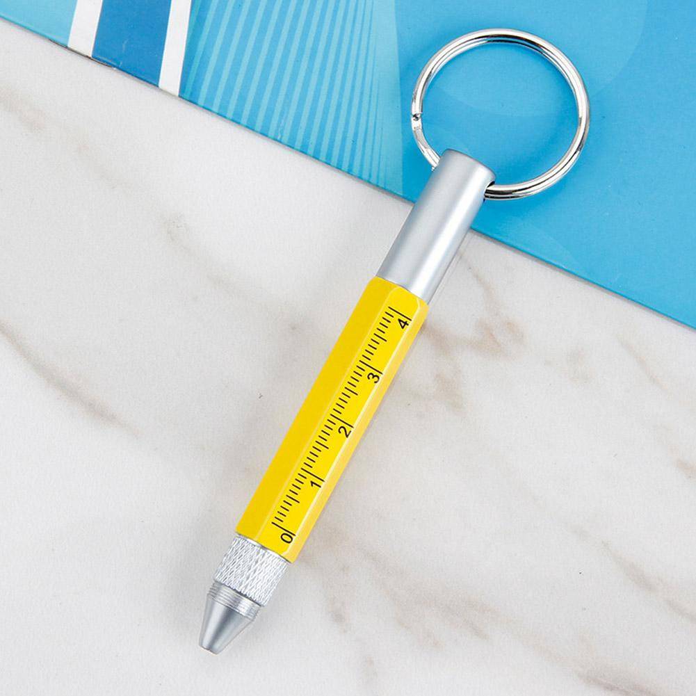 SearchFindOrder oval yellow Multifunctional Touch Screen Keychain Screw Driver Pen