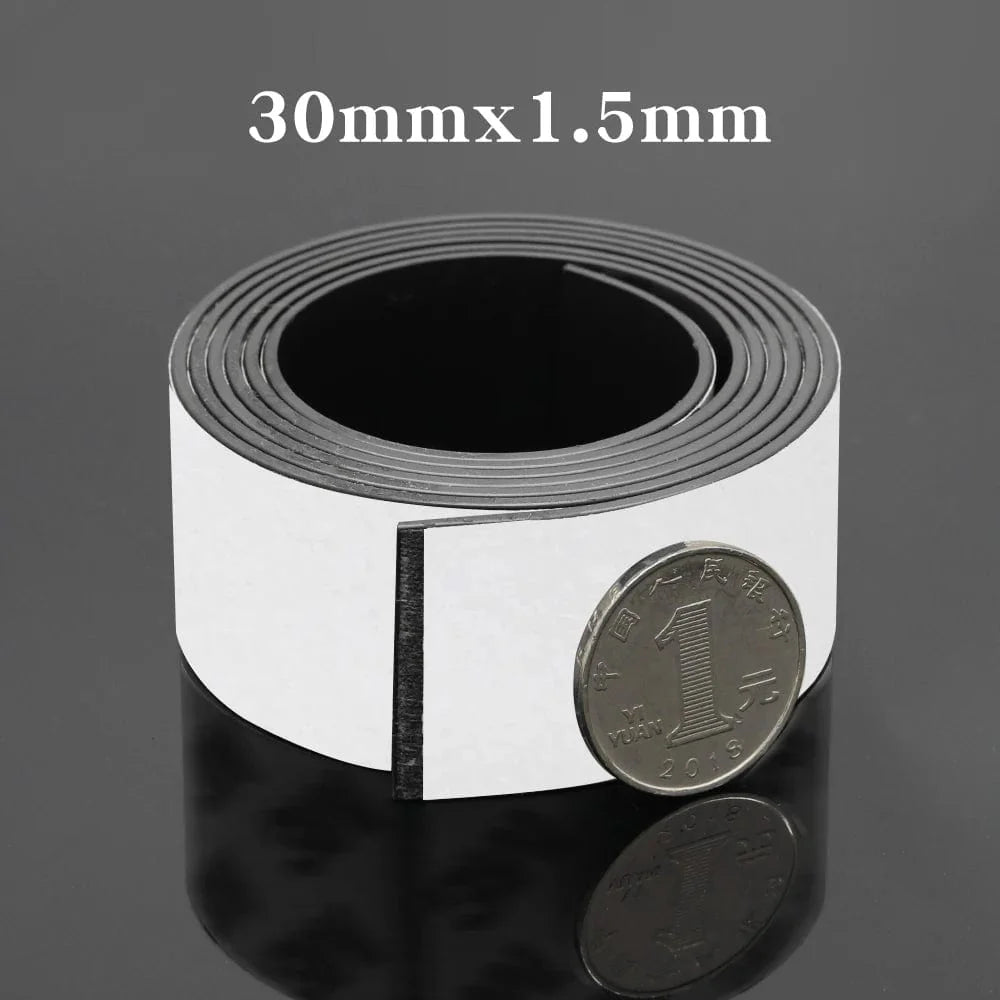 SearchFindOrder 10X1.5mm / 1Meter Self Adhesive Flexible Magnetic Tape