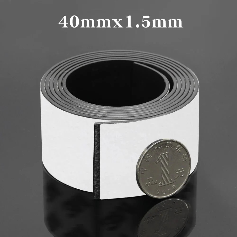 SearchFindOrder 10X1.5mm / 1Meter Self Adhesive Flexible Magnetic Tape