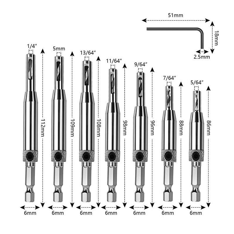 SearchFindOrder Self-Centering Drill Bits